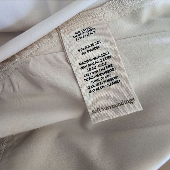 Soft surroundings side zip pock wide leg slit cropped minimalist lagenlook pants - Picture 16 of 16